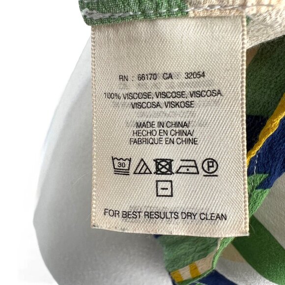 Maeve Anthropologie Milla Striped Multicolor Short Sleeve Blouse Size Small - Picture 12 of 13